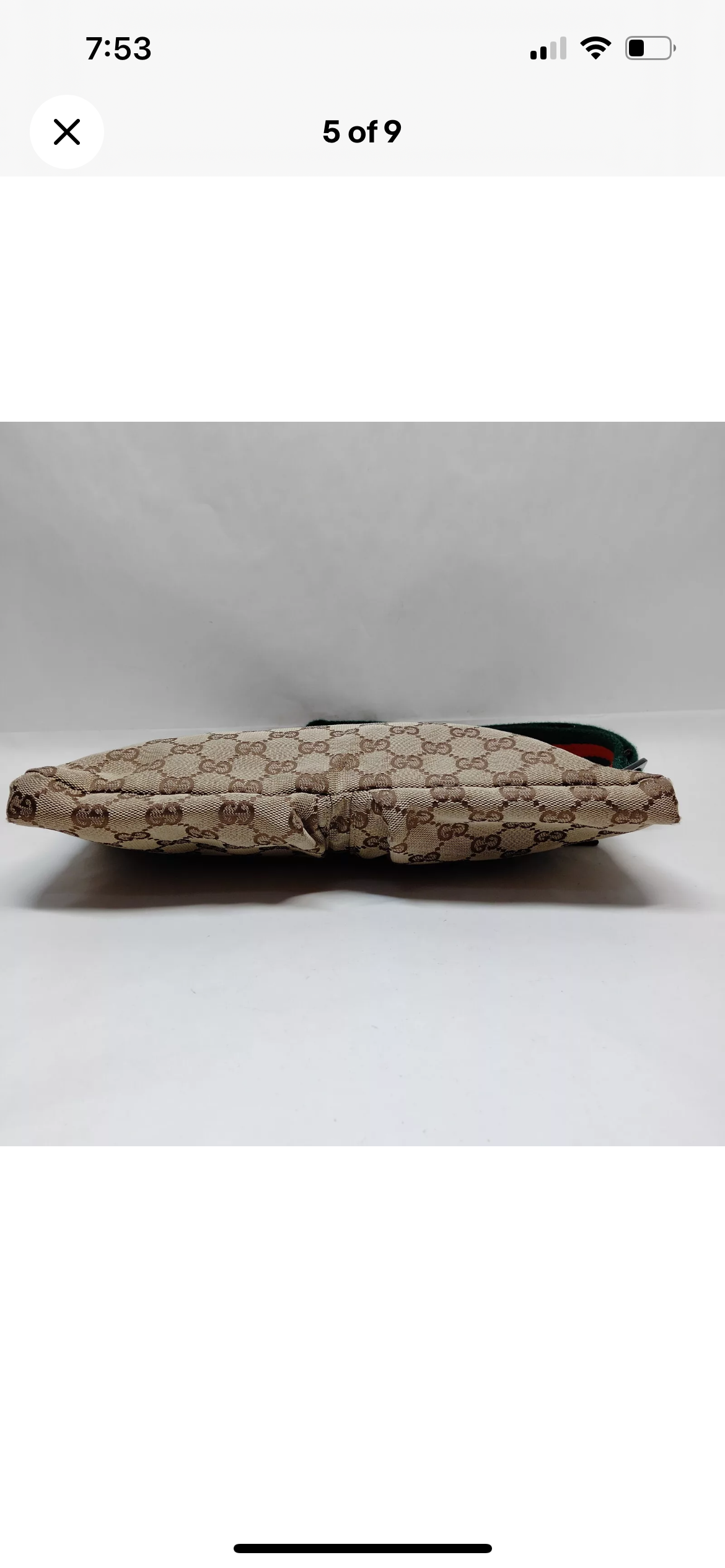 Gucci Monogram Canvas Belt Bag